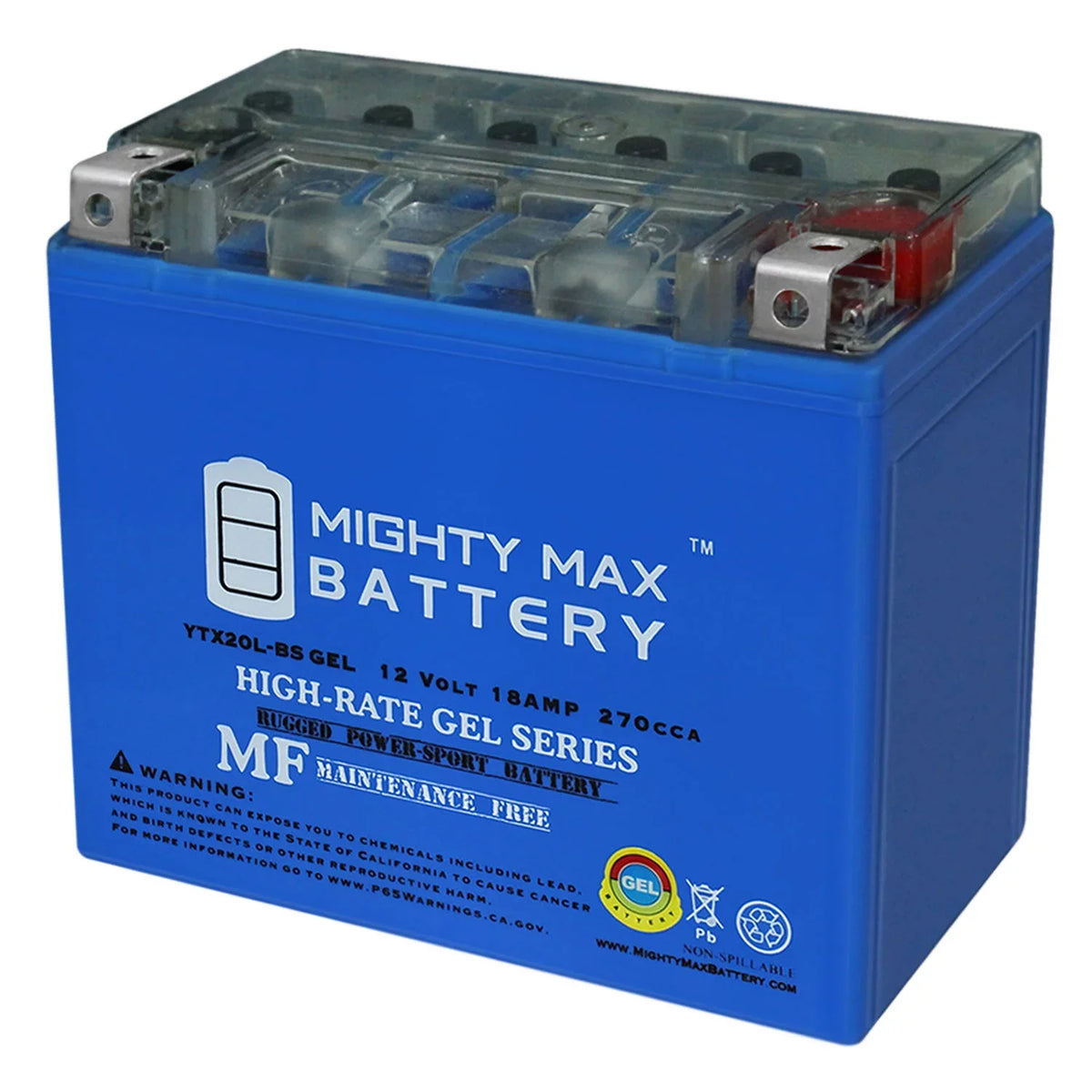 YTX20L-BS GEL Battery for Jet Ski Aqua Sea Doo Wave Runner