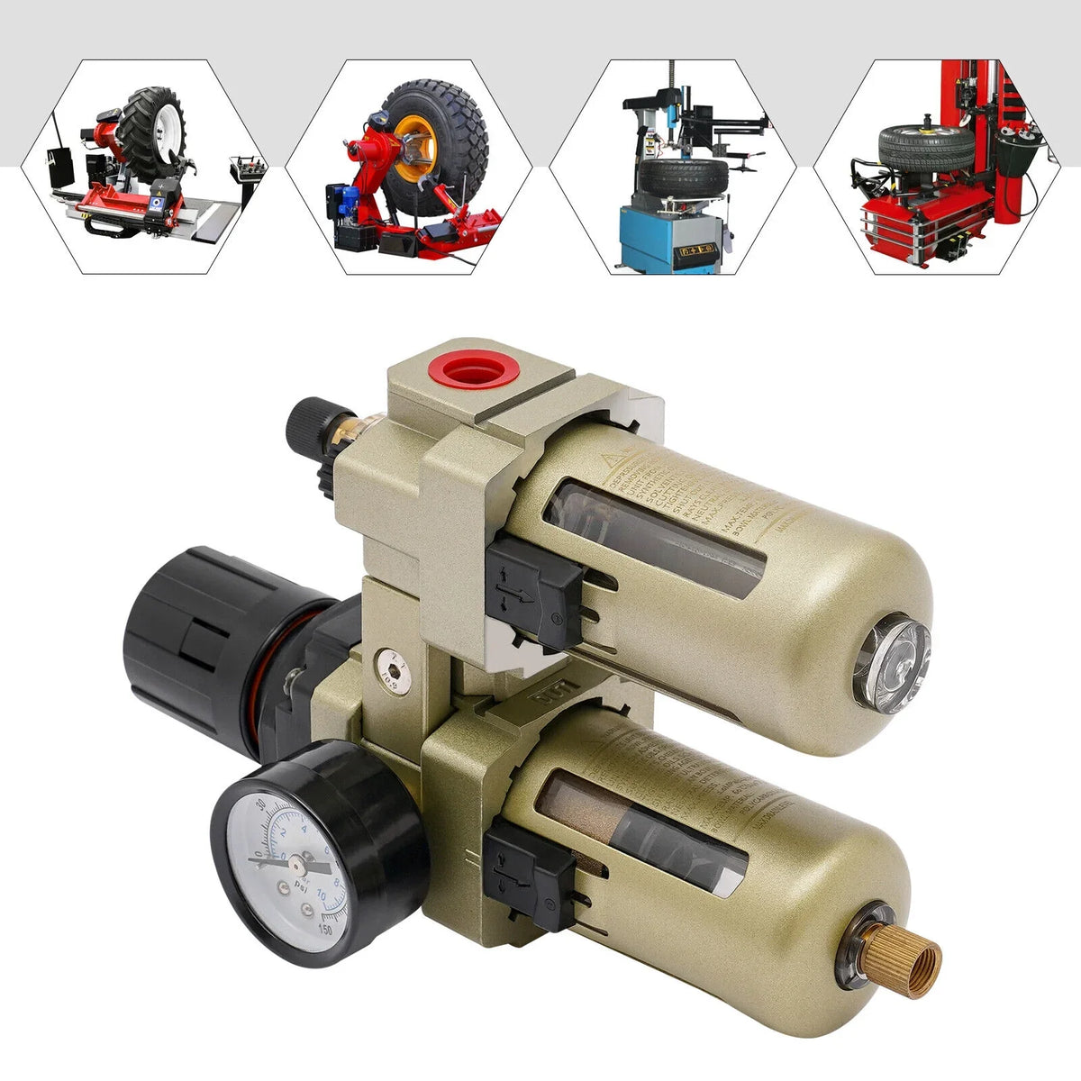 Oil Water Separator ReguLatitudeor Trap Filter Tire Changer Machine Part Equipment New