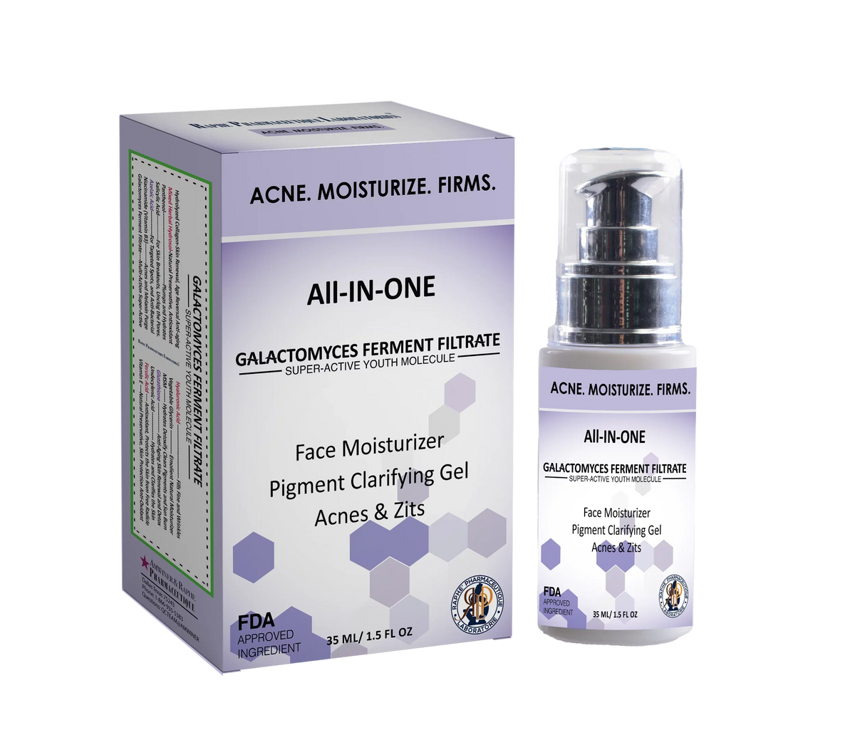 2 in 1 Antioxidant Moisturizer Acnes Spots Remover Firm and Lift Serum A Pack of 2