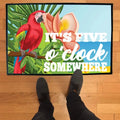 It's Five O'clock Somewhere Beach/Lake Doormat, Summer Outdoor Doormat