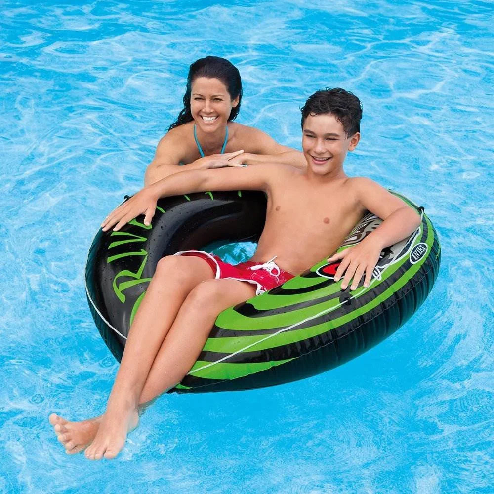 Intex River Rat 48 Inch InfLatitudeable Tube For Lake, Pool, or River (15 Pack)