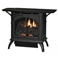 30000 BTU Natual Gas Intermittent Pilot Contour Burner Log Set, Matte Black