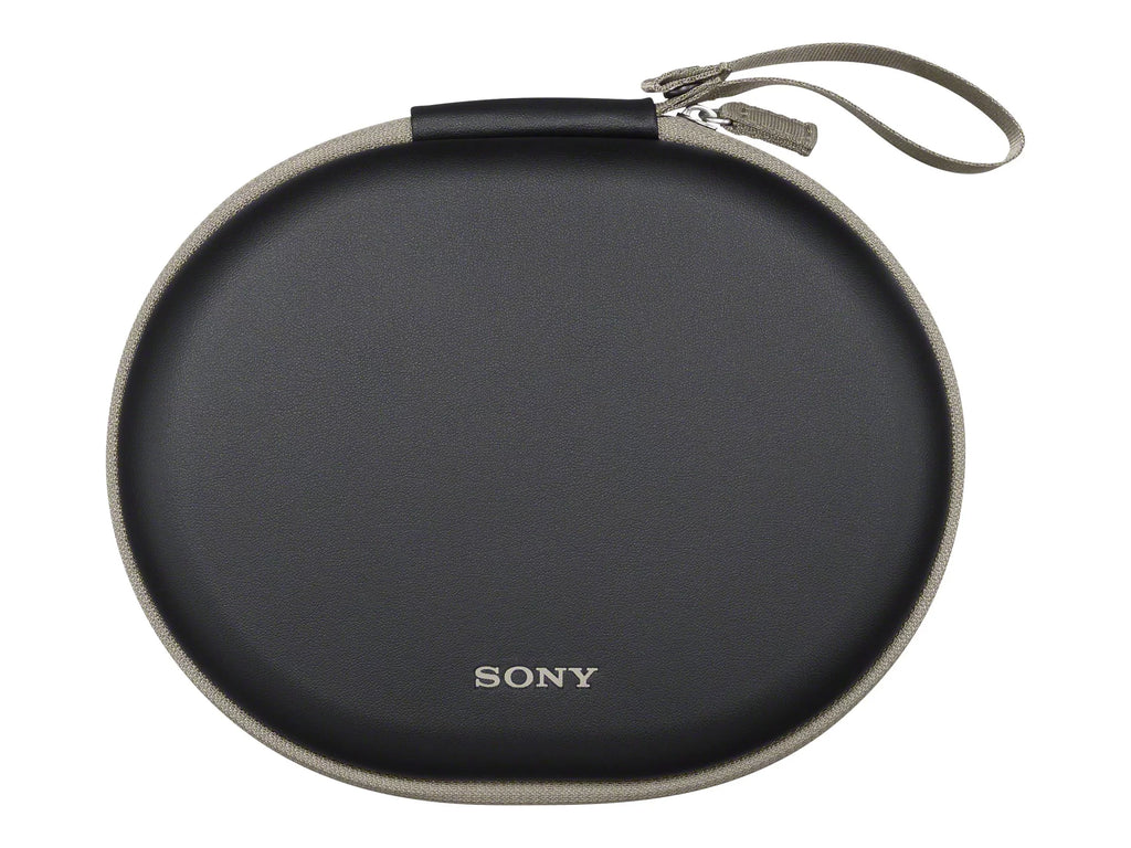 Sony MDR-1000X - Headphones with mic - full size - Bluetooth - wireless - NFC - active noise canceling - beige