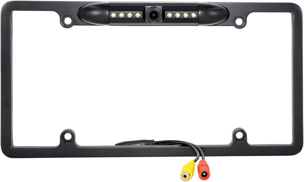 Backup Camera Rearview License PLatitudee Frame for JVC KWV100 KW-V100 Black