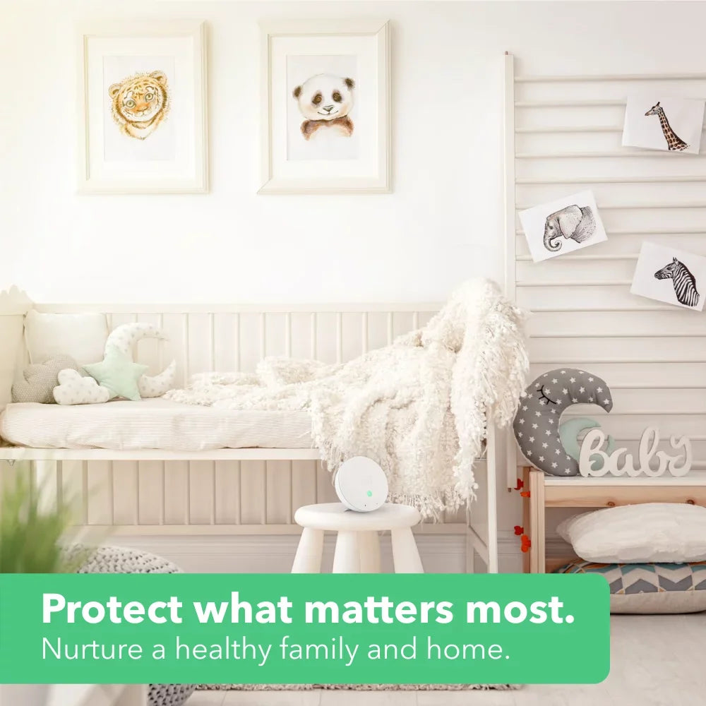 Airthings Wave Mini - Indoor Air Quality Monitor with Mold-Risk Indication