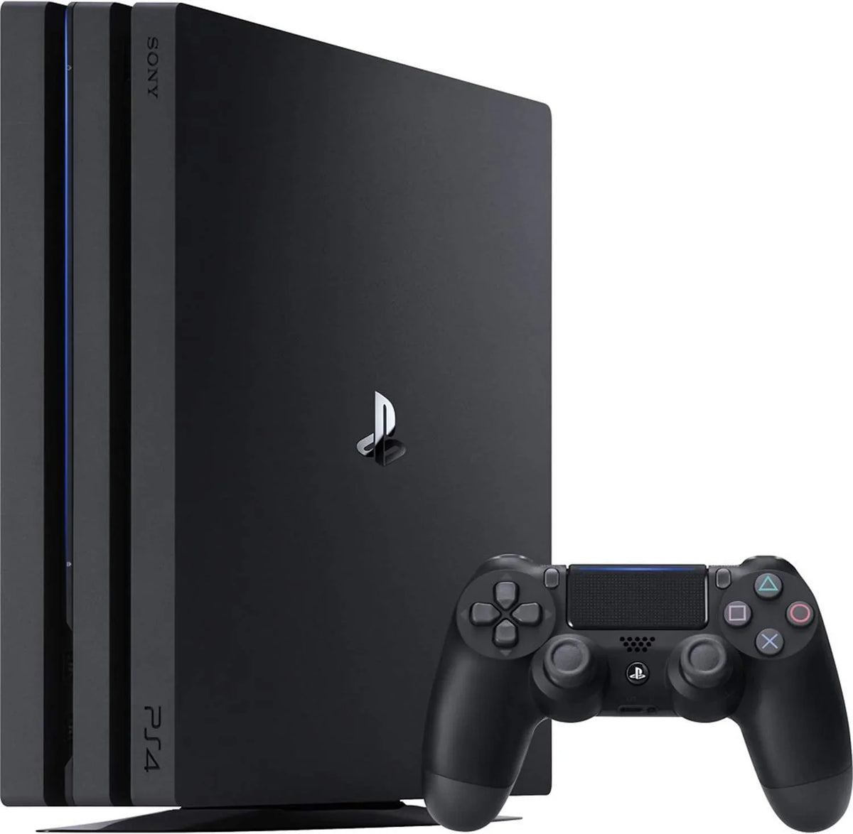 Pre-Owned Sony PlayStation 4 Pro 1TB Gaming Console Black HDMI Cable 2 Controller With BOLT AXTION Cleaning Kit Bundle (Refurbished: Like New)