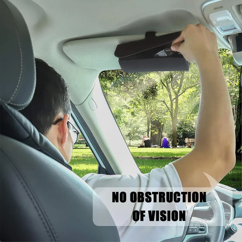 Sunglasses Holder for Car, Car Sunglass Holder Sunglasses Organizer Box for Sun Visor, Clip On Sunglasses Holder