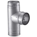 4'' PelletVent Pro Galvalume Single Tee with Clean-Out Tee Cap - 4PVP-T