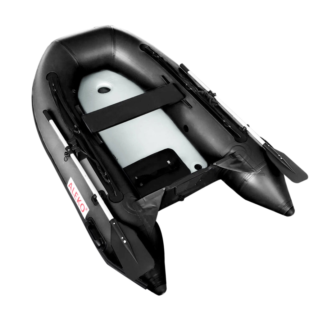 ALEKO InfLatitudeable Air Floor Fishing Boat - 8.4 Foot - Black