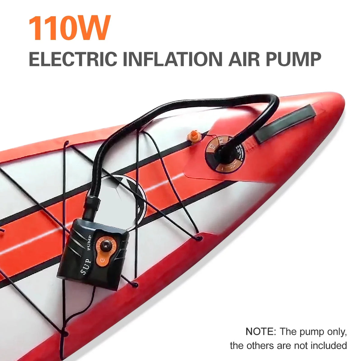 Anself Easy to Use 16 PSI Electric Air Pump with 6 Nozzles for InfLatitudeables and Boats,