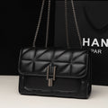 MICHROE Quilted Crossbody Women‘s Bag  PU Leather  Chic Lightweight Luxury  Argyle Pattern Shoulder Purse With Chain Strap