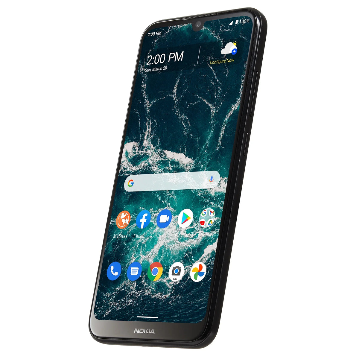 Simple Mobile Nokia C200, 32GB, Gray- Prepaid Smartphone [Locked to Simple Mobile]