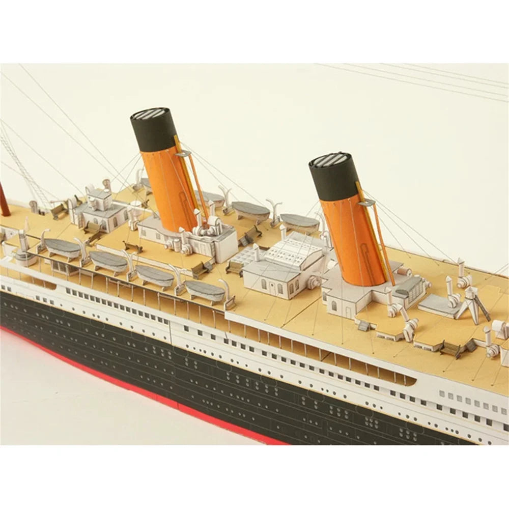 1:400 67*7CM British Titanic Cruise Paper Model Ship Model Handmade DIY Model (Unassembled Kit )
