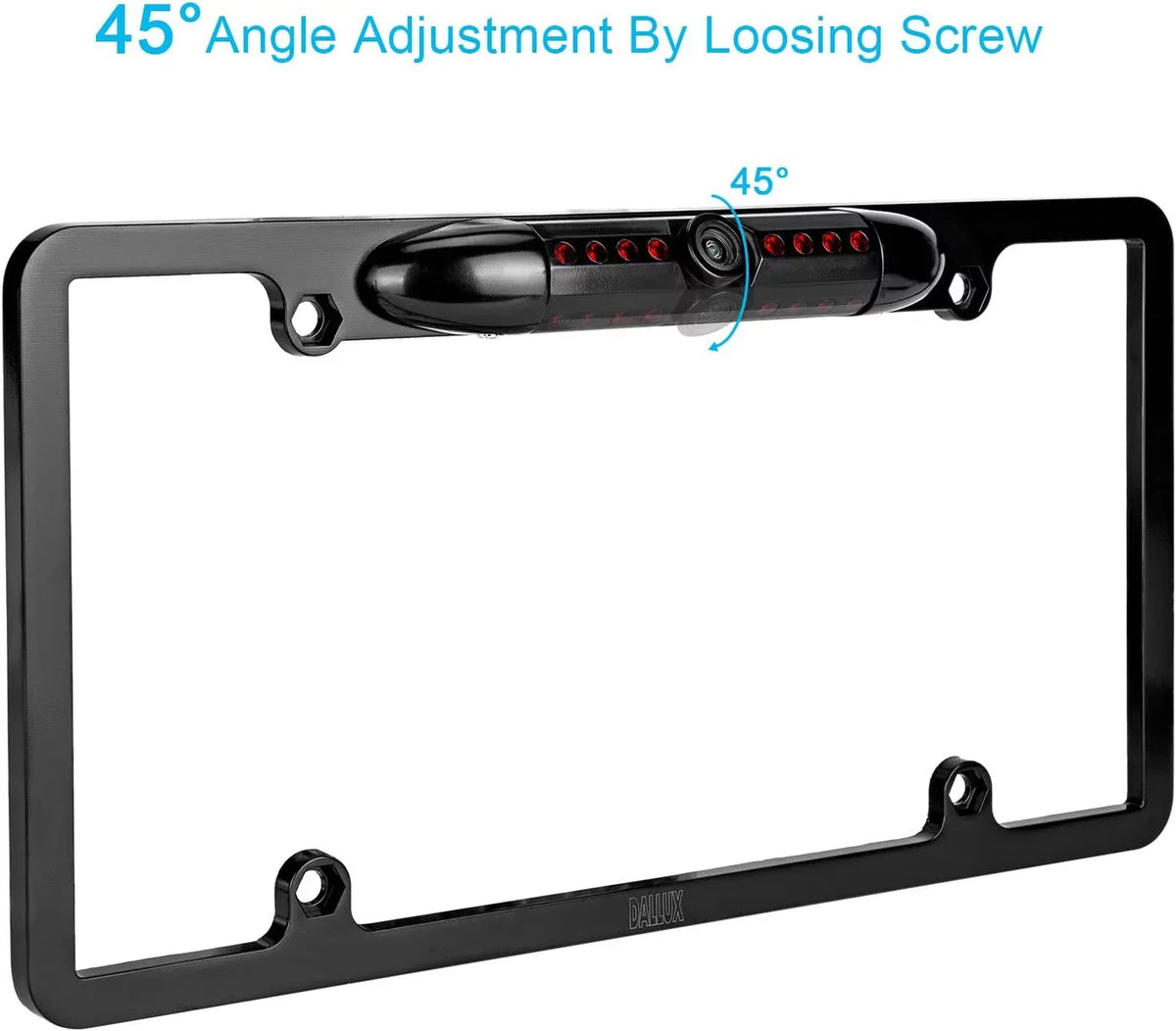 Backup Camera Rearview License PLatitudee Frame for JVC KWV100 KW-V100 Black