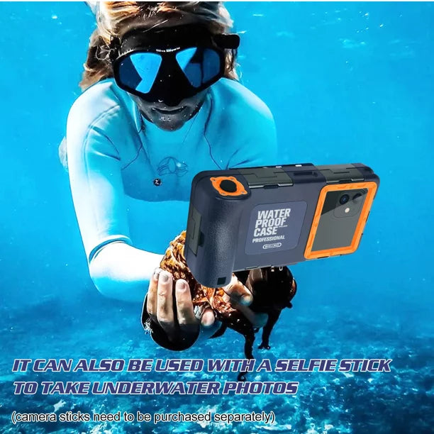 UrbanX Professional [15m/50ft] Swimming Diving Surfing Snorkeling Photo Video Waterproof Protective Case Underwater Housing for Oppo F3 Plus And all Phones Up to 6.9 Inch LCD with Lanyard