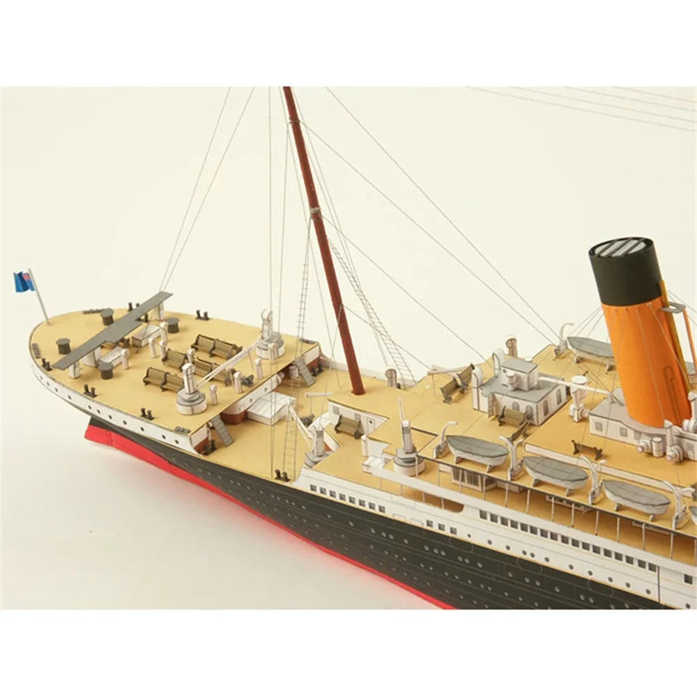 1:400 67*7CM British Titanic Cruise Paper Model Ship Model Handmade DIY Model (Unassembled Kit )