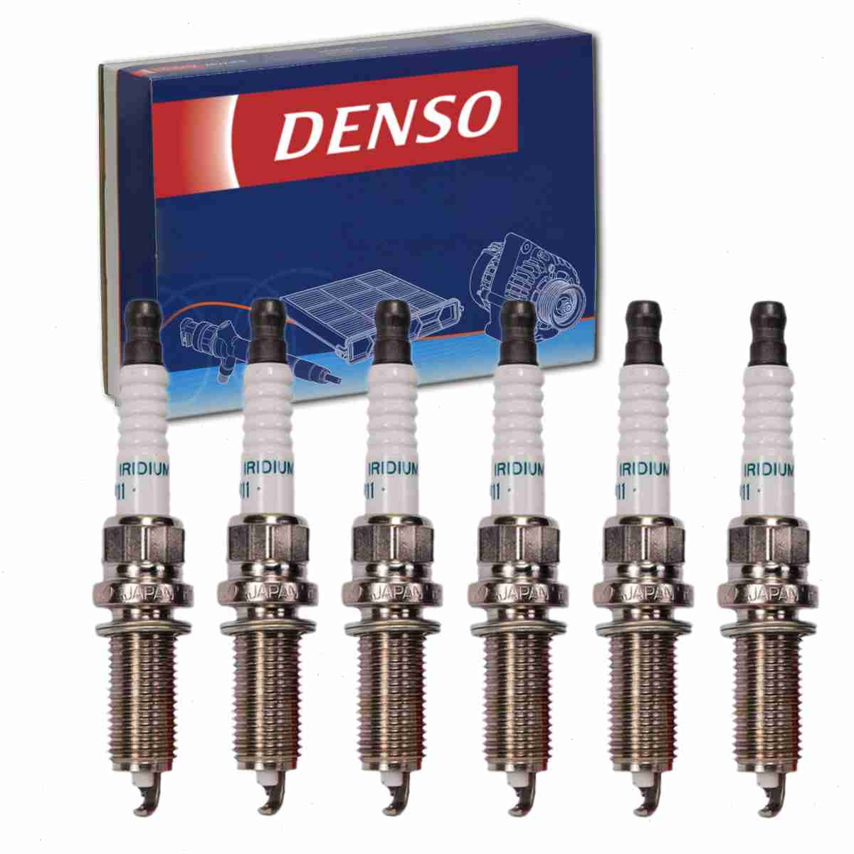 6 pc DENSO Spark Plugs compatible with Infiniti G37 3.7L V6 2008-2013