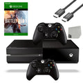 Microsoft Xbox One Original 500GB Gaming Console Black HDMI Cable 2 Controller Included With Battlefield 1 Game BOLT AXTION Bundle Used