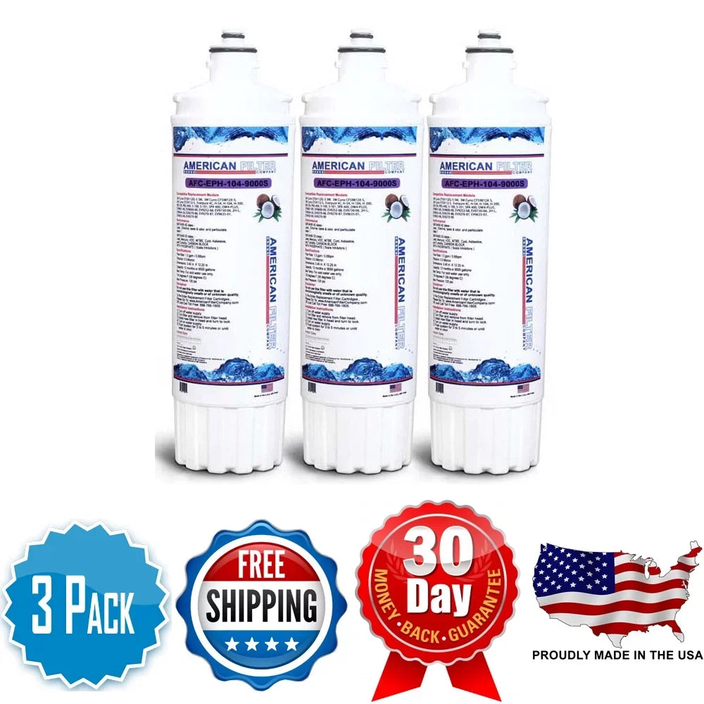 AFC Brand , Water Filters , Model # AFC-EPH-104-9000S , Compatible with Follett® 50CR400W - 3 Filters - Made in U.S.A.