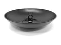 U-nitt Rain Chains 16" Anchoring Catch Basin/Receptacle/Bowl/Dish/Anchor, Black Powder Coated, Hammered, for Roof Gutter Rain Chain InstalLatitudeion, A Decorative Fountain, A Bird Bath/Birdbath, 976BLK