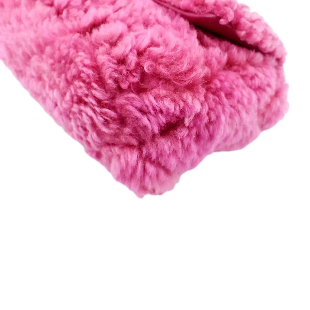 Pre-Owned CHANEL 19 Flap Shearling Sheepskin Shoulder Bag Pink