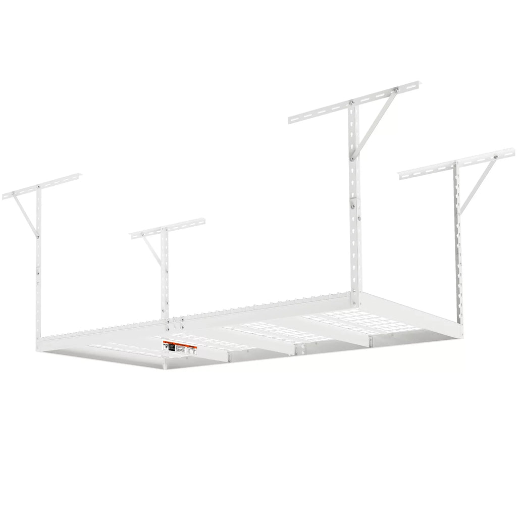 VEVOR Overhead Adjustable Garage Storage Rack 48x96in Ceiling Rack 600lbs White