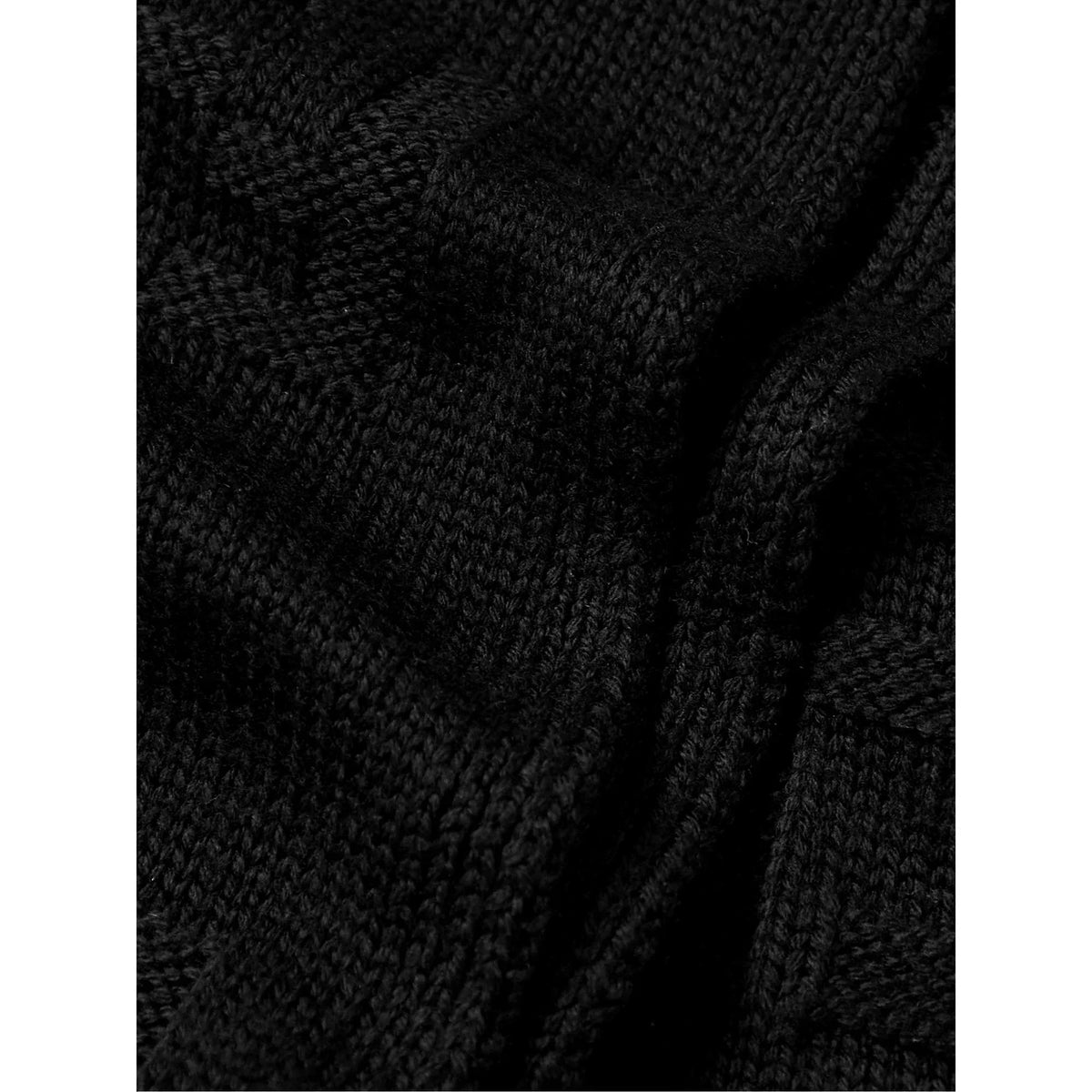 Fendi FF Karl Nero Jacquard Wool Scarf FXS124