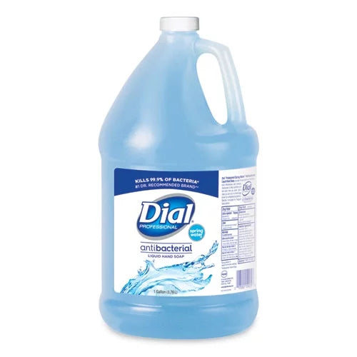 Antibacterial Liquid Hand Soap, Spring Water, 1 Gal | Bundle of 5