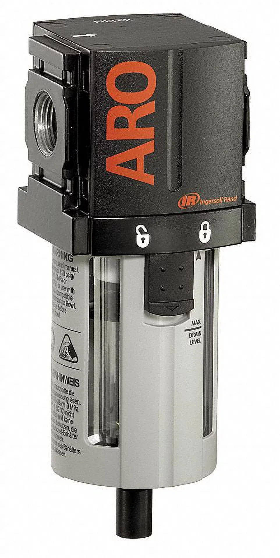 Aro Filter,1/4" NPT,49 cfm,0.3 micron  F35121-300